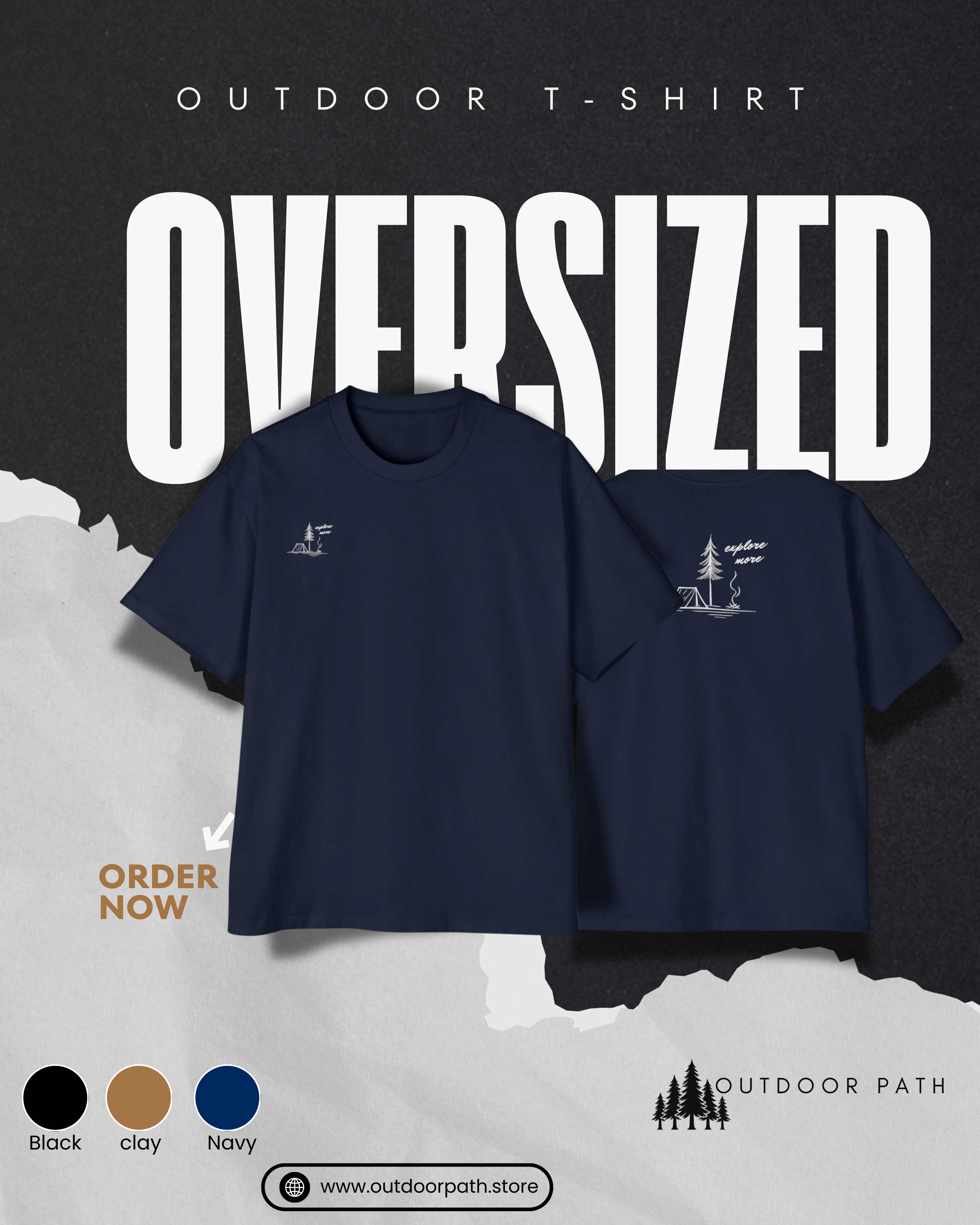 Camping Tee — 'Explore More' Outdoor Graphic T-Shirt