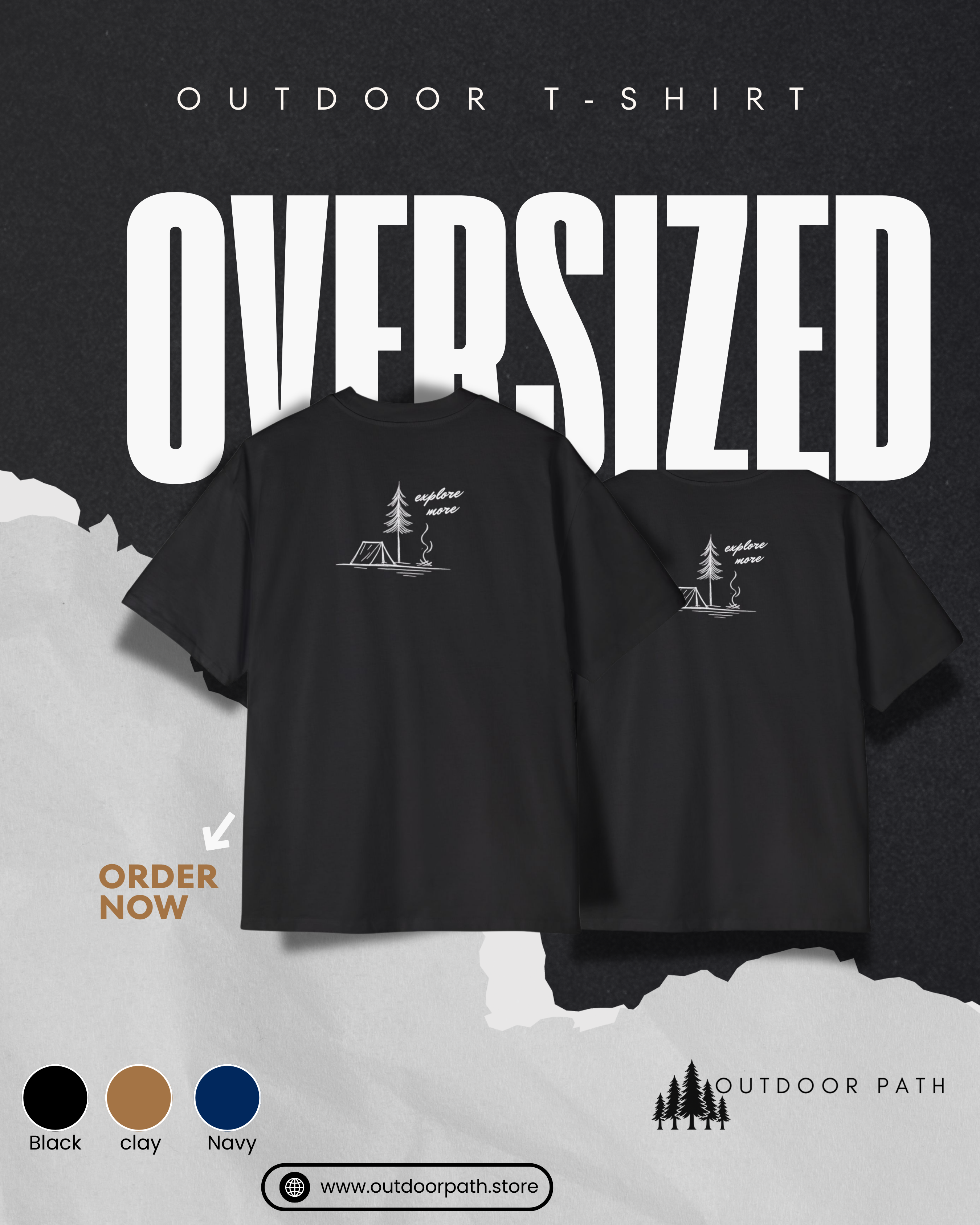 Camping Tee — 'Explore More' Outdoor Graphic T-Shirt