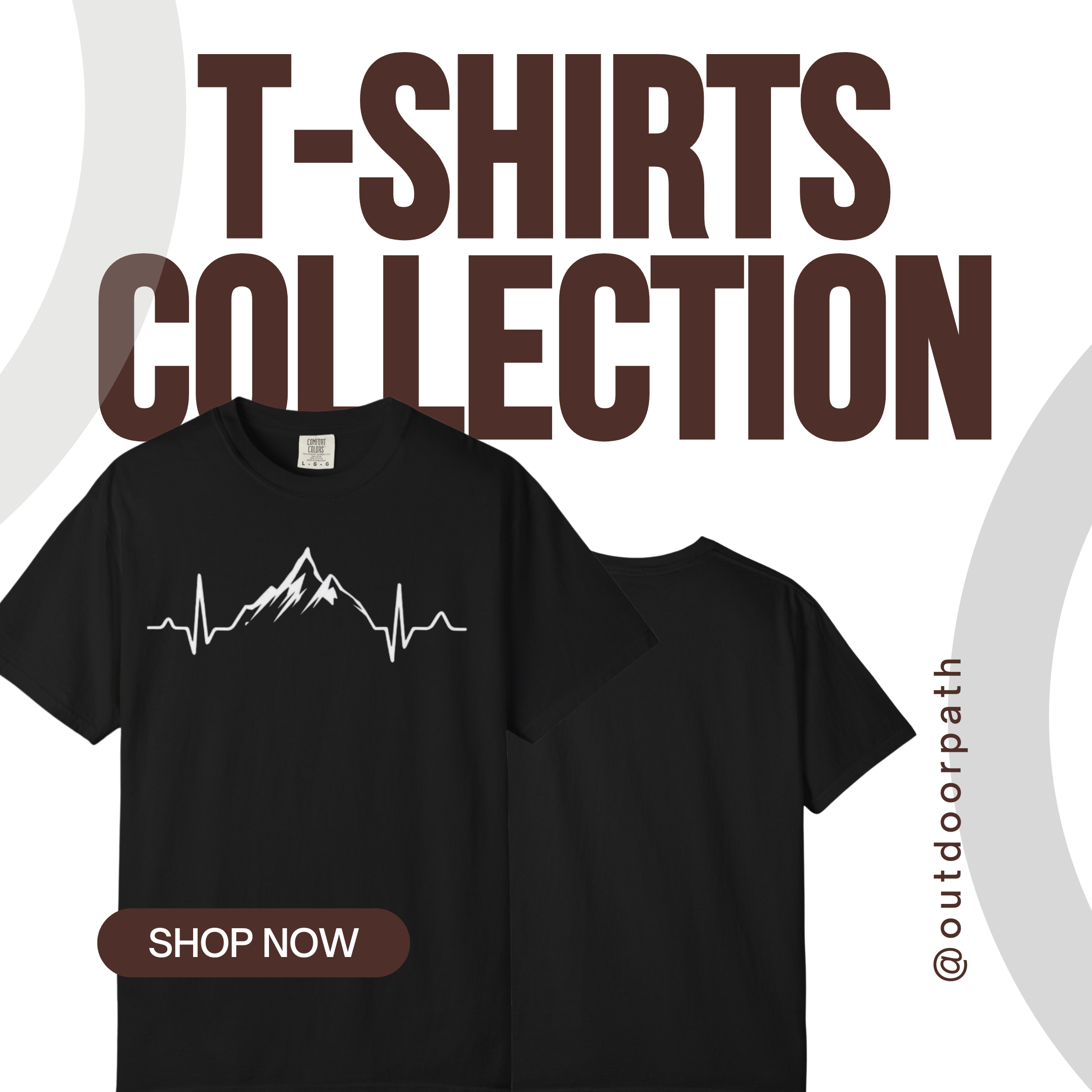 Mountain Heartbeat Adventure Graphic Tee
